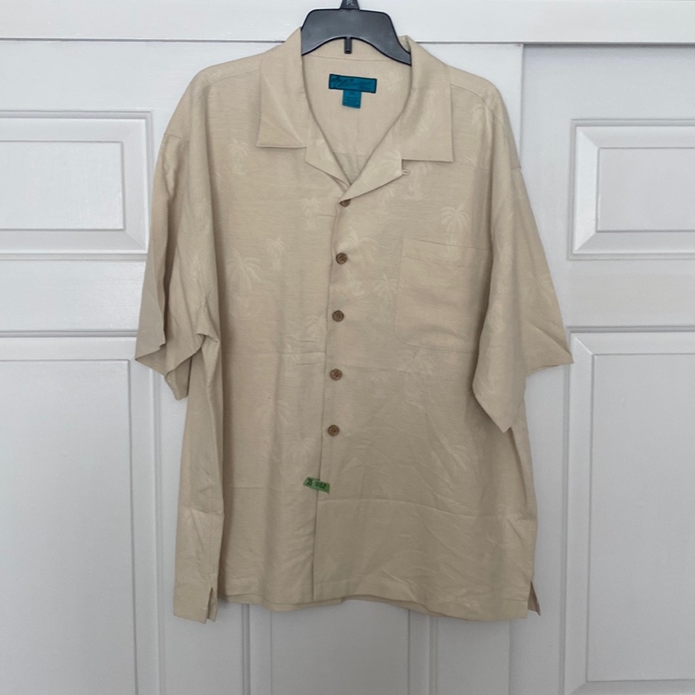 Paradise Blue Men’s silk shirt XXL